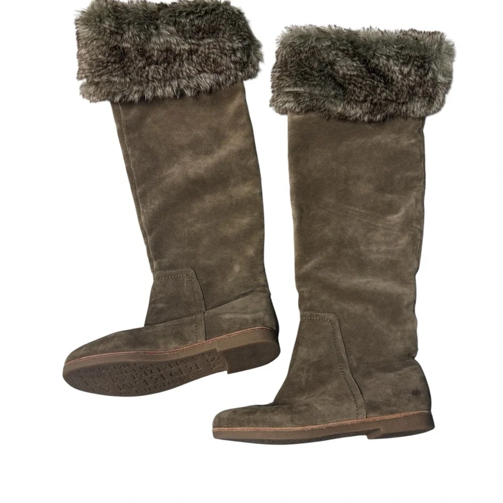 Sam Edelman Orlando Suede Boots with Faux fur
